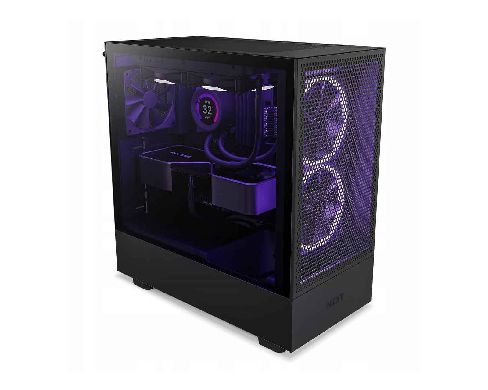 Foto 2 pulgar | Gabinete Nzxt H5 Flow Compact Atx S-fuente Cristal Cc-h51fb-01