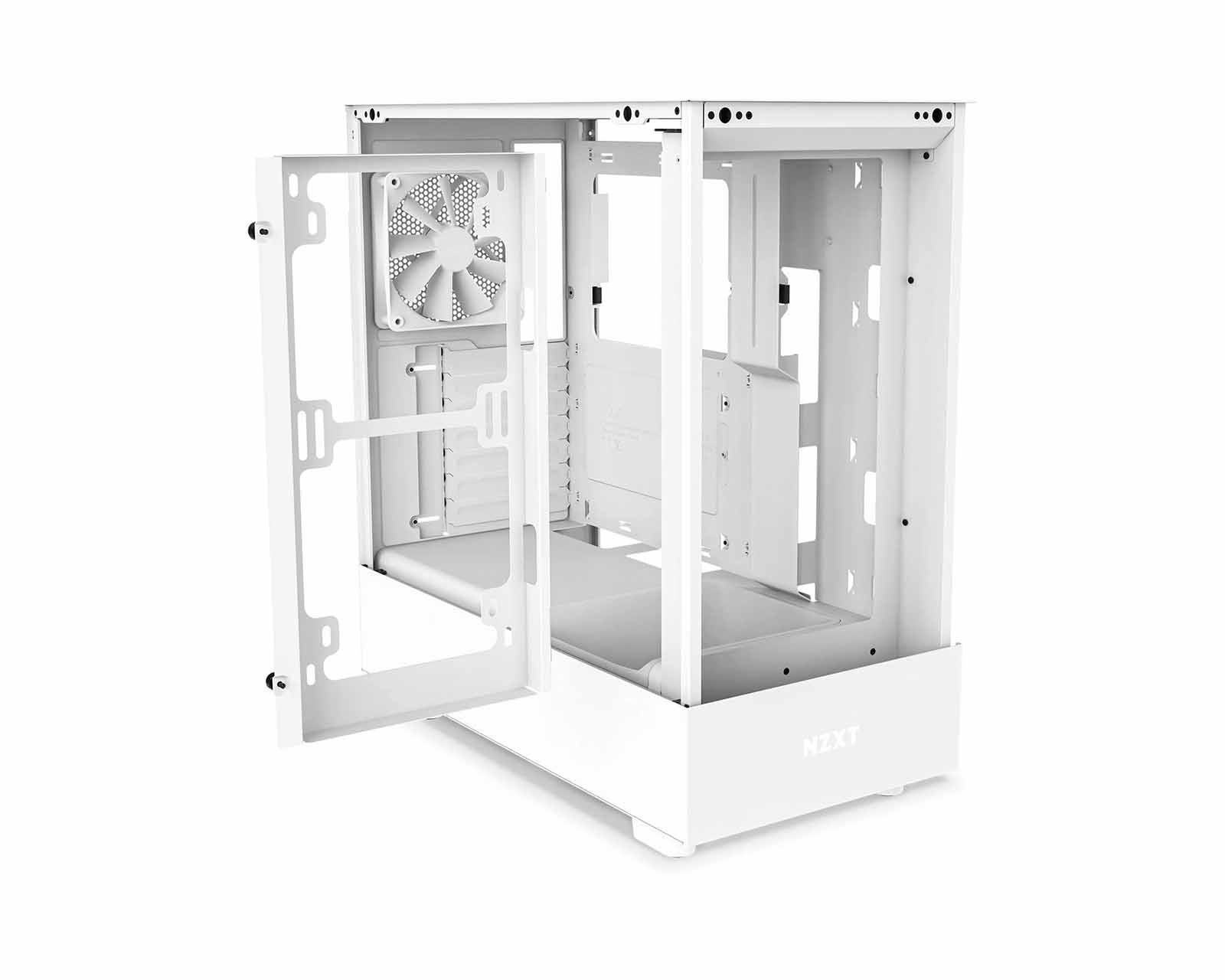 Foto 3 pulgar | Gabinete Nzxt H5 Flow Compact S-fuente Cristal Cc-h51fw - color Blanco