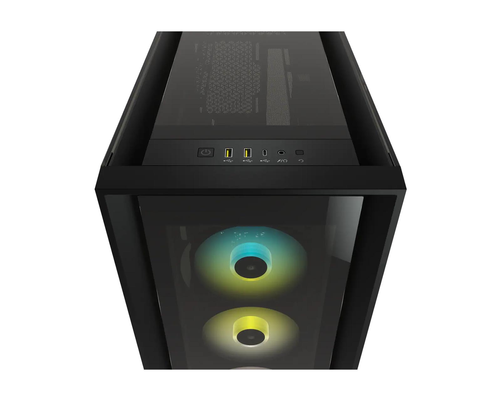 Foto 3 pulgar | Gabinete Corsair Icue 5000X RGB ATX Cristal Miditower Sin Fuente color Negro