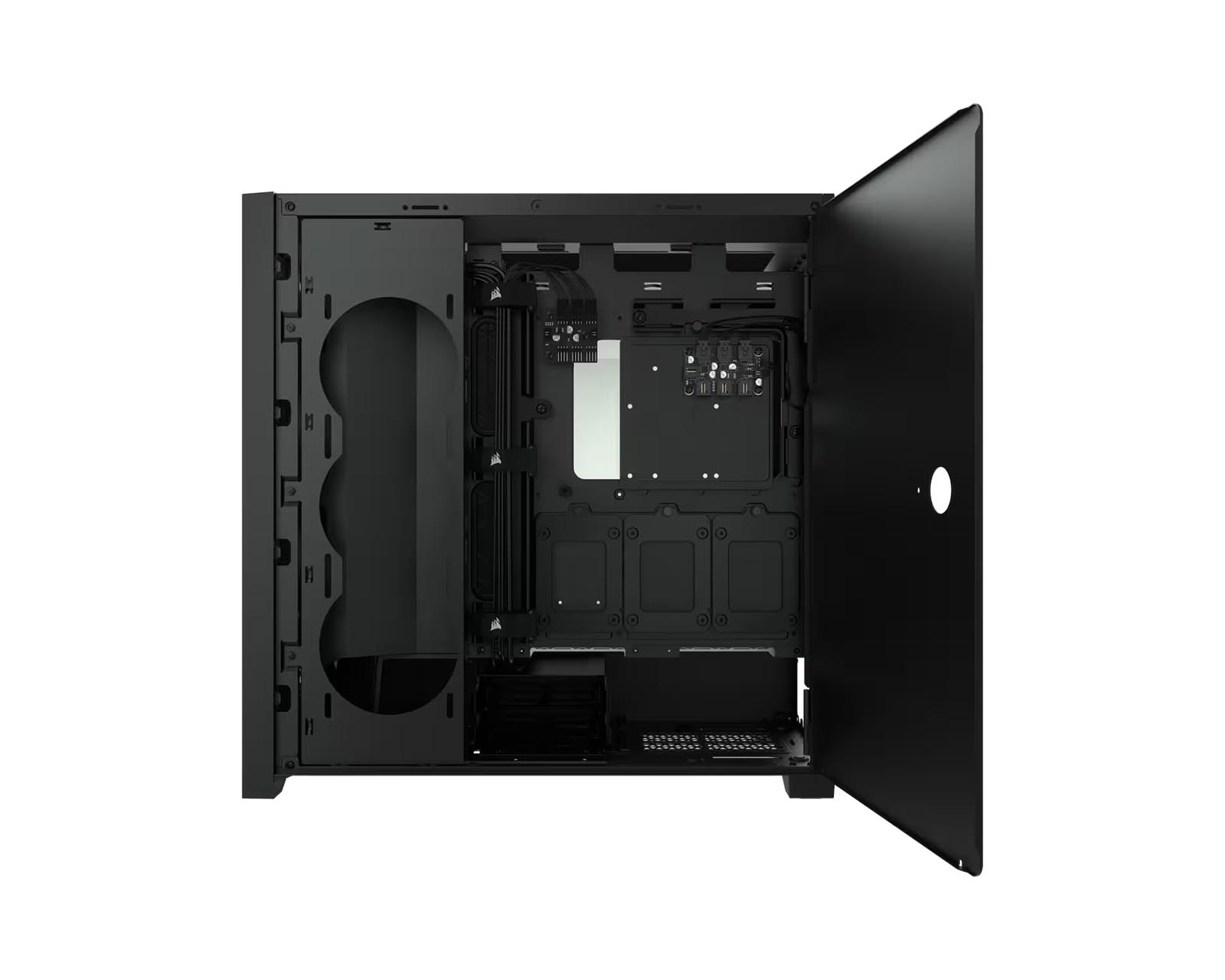 Foto 4 pulgar | Gabinete Corsair Icue 5000X RGB ATX Cristal Miditower Sin Fuente color Negro