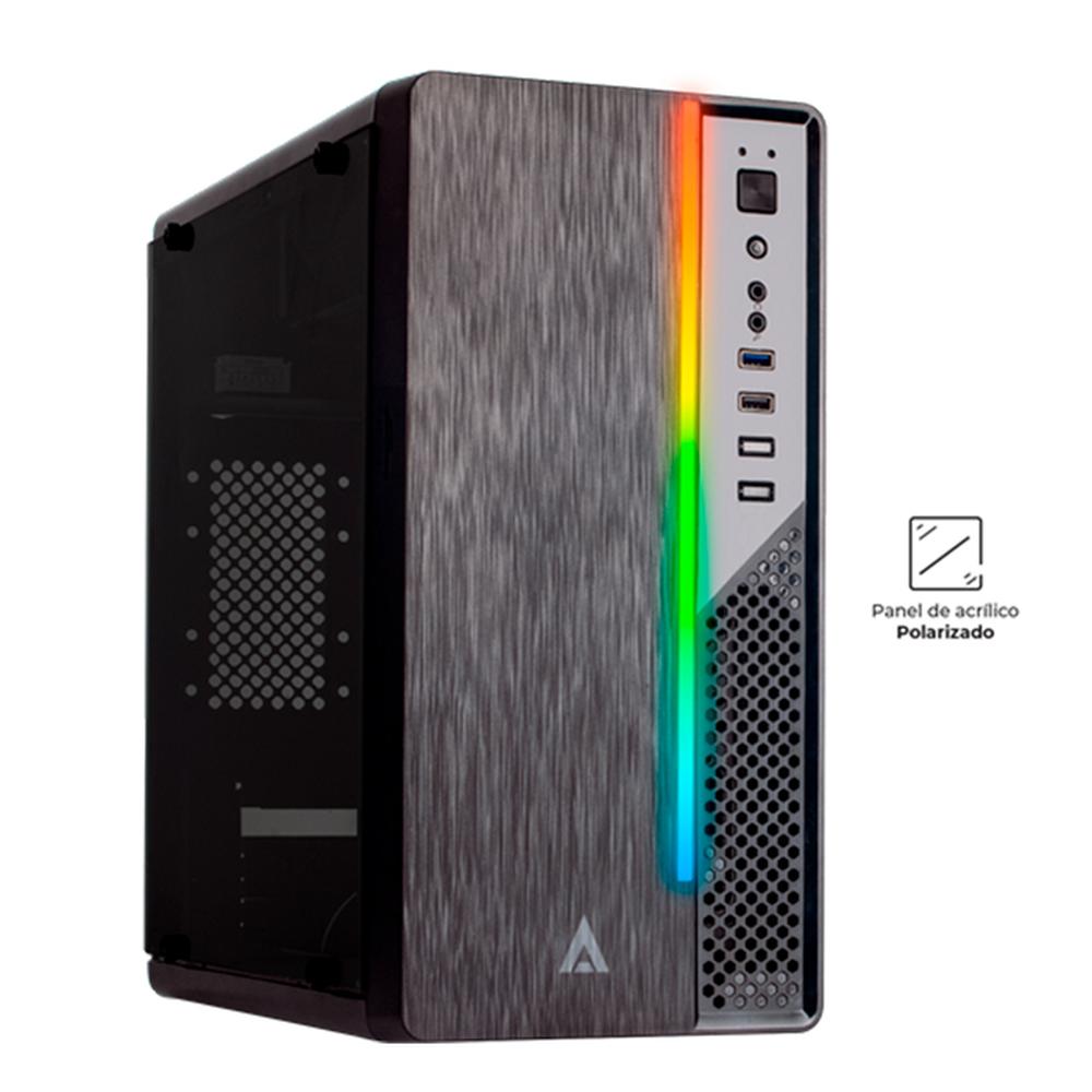 Foto 5 pulgar | Gabinete Gamer Acteck AC-929547-V2 color Negro Ultron X600 Micro ATX Fuente 500 W RGB Acrílico