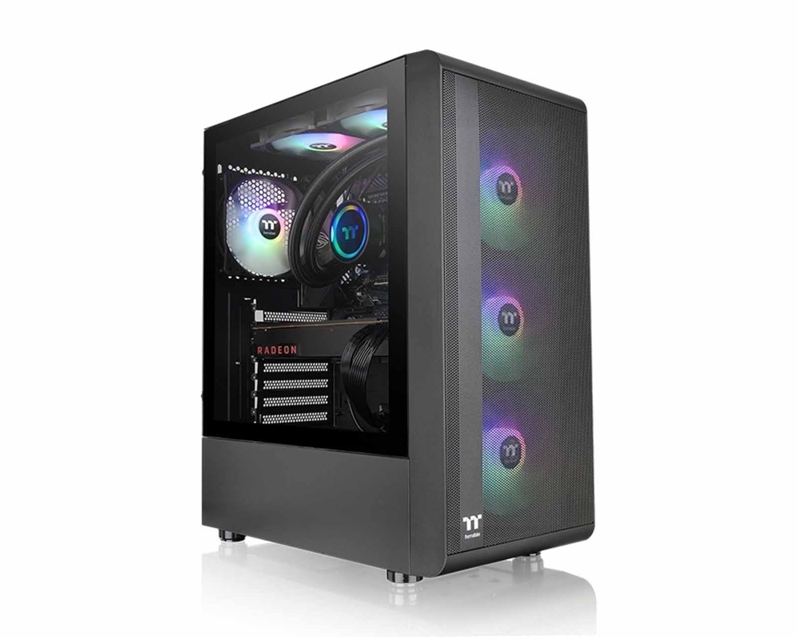 Foto 5 pulgar | Gabinete Thermaltake S200 Tg Argb Con Ventana, Midi-tower, Atx/micro Atx/mini-itx, Usb 3.0, Sin Fuente, 3 Ventil