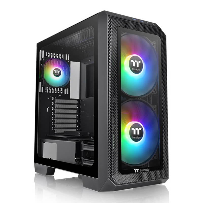 Foto 2 pulgar | Gabinete Thermaltake View 300 Mx Snow / Atx/e-atx/micro Atx/mini-itx, Usb 3.0, Sin Fuente, 3 Ventiladores Argb, Negro