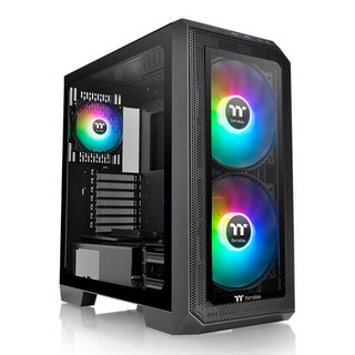 Foto 1 | Gabinete Thermaltake View 300 Mx Snow / Atx/e-atx/micro Atx/mini-itx, Usb 3.0, Sin Fuente, 3 Ventiladores Argb, Negro