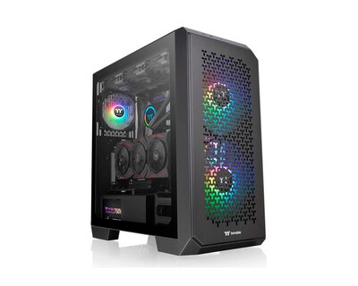Foto 5 | Gabinete Thermaltake View 300 Mx Snow / Atx/e-atx/micro Atx/mini-itx, Usb 3.0, Sin Fuente, 3 Ventiladores Argb, Negro