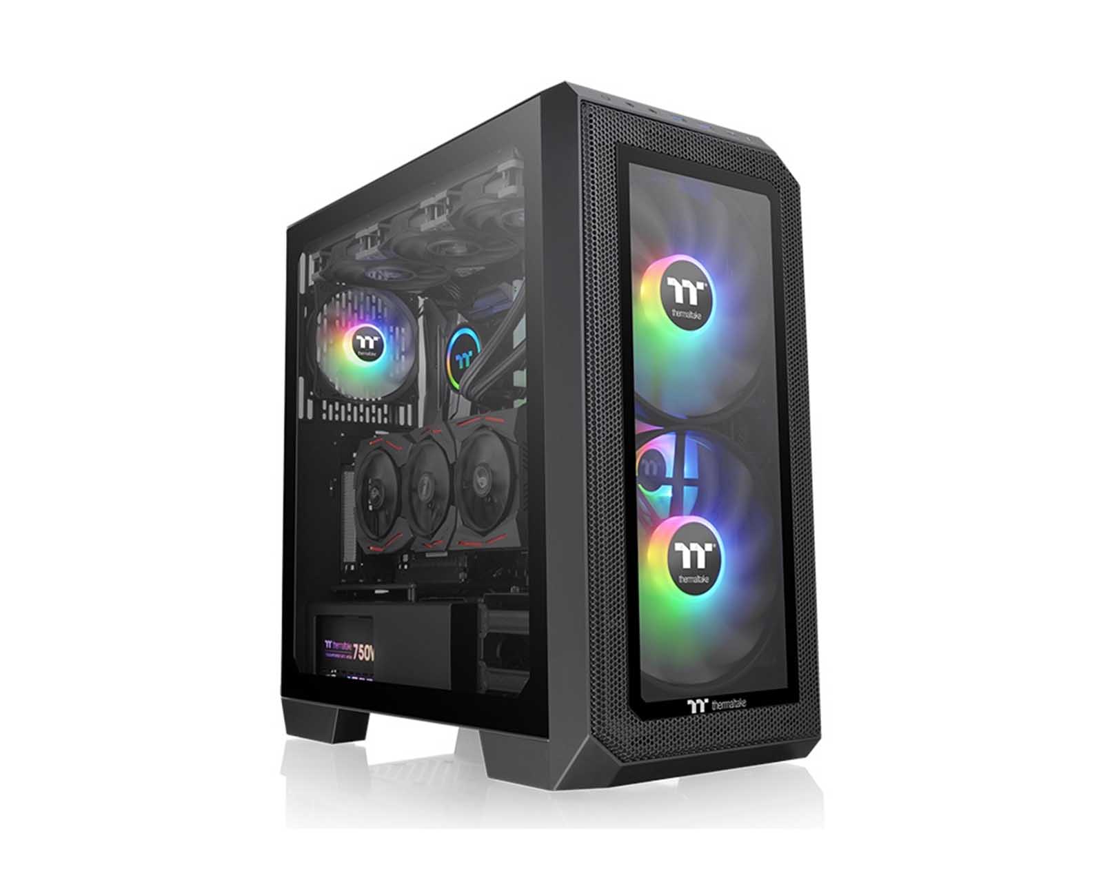 Foto 7 pulgar | Gabinete Thermaltake View 300 Mx Snow / Atx/e-atx/micro Atx/mini-itx, Usb 3.0, Sin Fuente, 3 Ventiladores Argb, Negro