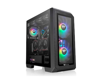 Foto 6 | Gabinete Thermaltake View 300 Mx Snow / Atx/e-atx/micro Atx/mini-itx, Usb 3.0, Sin Fuente, 3 Ventiladores Argb, Negro