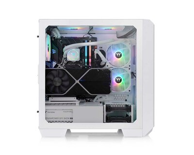 Foto 5 | Gabinete Thermaltake View 300 Mx Snow / Atx/e-atx/micro Atx/mini-itx, Usb 3.0, Sin Fuente, 3 Ventiladores Argb, Blanco