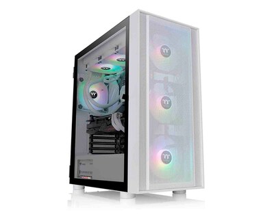 Foto 4 | Gabinete Thermaltake H570 Tg Argb Snow Con Ventana, Sin Fuente, 3 Ventiladores Instalados Argb, Blanco