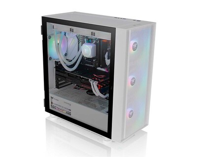 Foto 5 | Gabinete Thermaltake H570 Tg Argb Snow Con Ventana, Sin Fuente, 3 Ventiladores Instalados Argb, Blanco