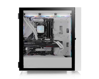 Foto 6 | Gabinete Thermaltake H570 Tg Argb Snow Con Ventana, Sin Fuente, 3 Ventiladores Instalados Argb, Blanco