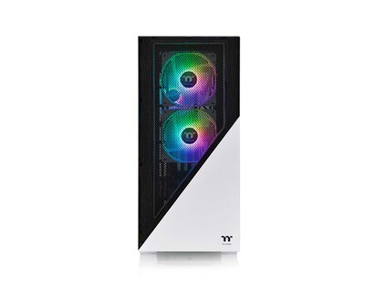 Foto 1 | Gabinete Thermaltake Divider 370 Tg Snow Argb Con Ventana, Sin Fuente, 3 Ventiladores Argb Instalados, Negro/blanco