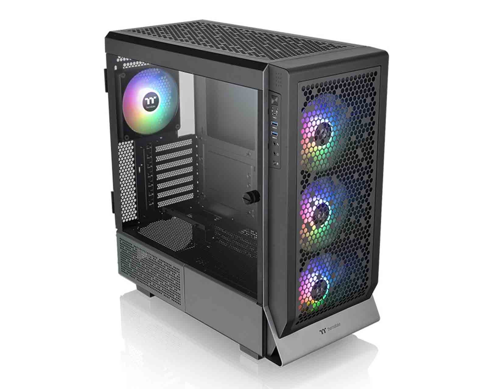 Foto 2 pulgar | Gabinete Thermaltake Ceres 500 Tg Argb Con Ventana, Sin Fuente, 4 Ventiladores Instalados Argb, Negro