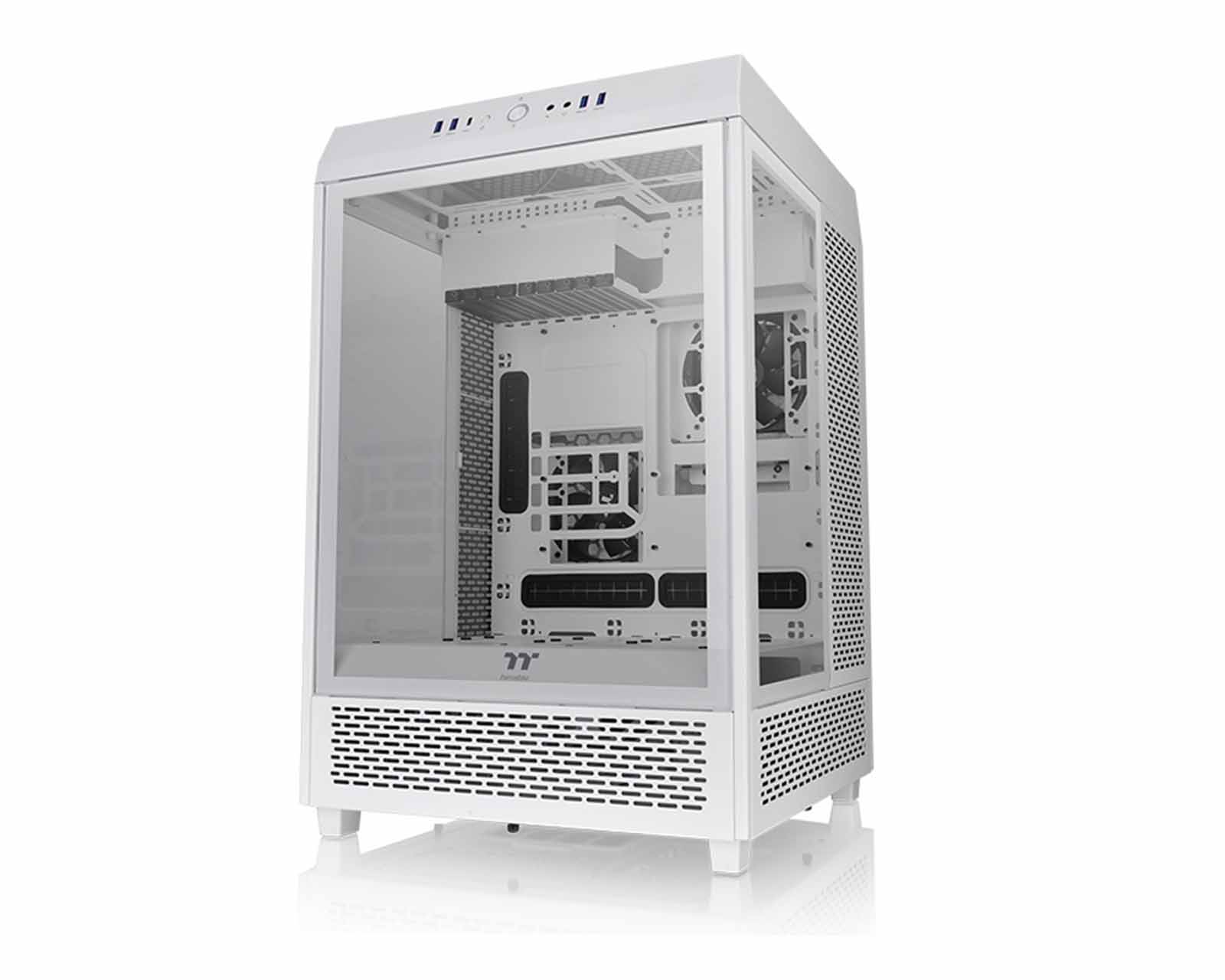 Foto 4 pulgar | Gabinete Thermaltake Tower 500 Snow Con Ventana, Sin Fuente, 2 Ventiladores Instalados, Blanco