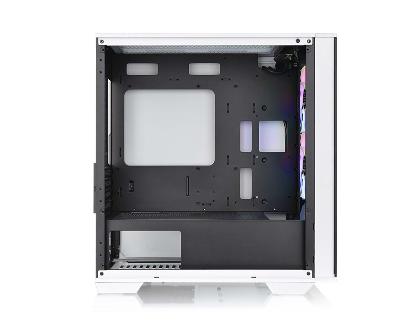 Foto 3 pulgar | Gabinete Thermaltake Divider 170 Tg Snow Argb Con Ventana, Sin Fuente, 2 Ventiladores Argb, Negro/blanco