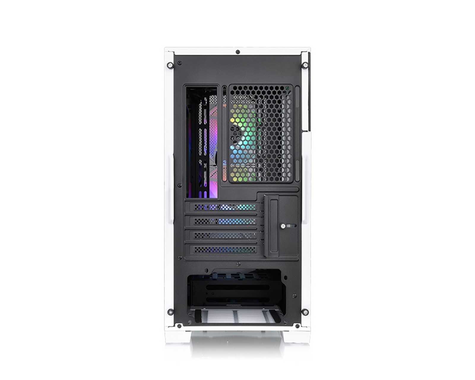 Foto 5 pulgar | Gabinete Thermaltake Divider 170 Tg Snow Argb Con Ventana, Sin Fuente, 2 Ventiladores Argb, Negro/blanco