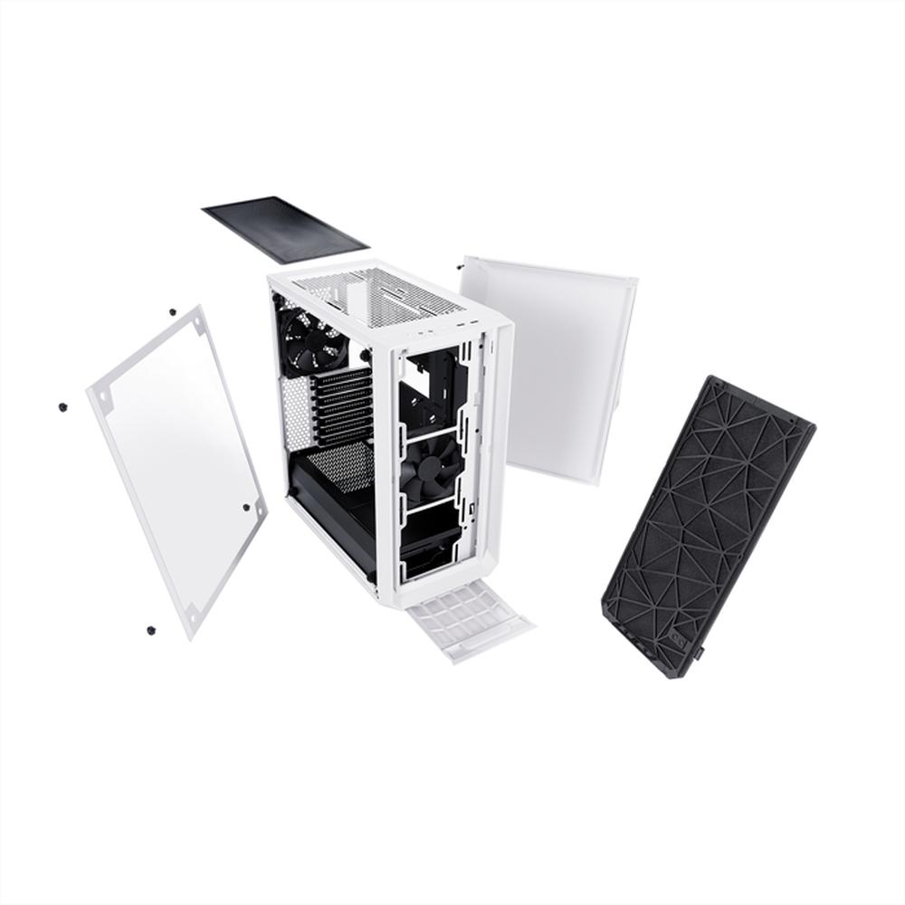Foto 3 pulgar | Gabinete Fractal Design Meshify Cristal Templado Atx Fd-ca-mesh-c-wt-tgc color Blanco