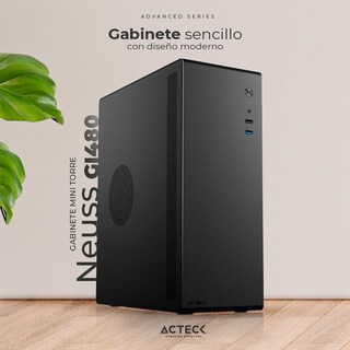 Foto 4 | Gabinete Acteck Neuss Gi480 Micro ATX Fuente 450 W Micro Torre Ac-935142 Negro
