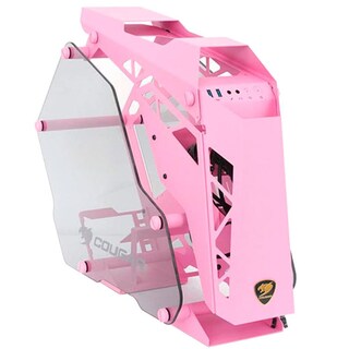 Foto 1 | Gabinete Gamer Cougar Conquer color Rosa Cristal Templado