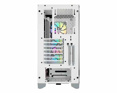 Foto 6 | Gabinete Corsair Icue 4000x Rgb 3 Ventiladores Rgb Incluidos Cristal Templado Sin Fuente color Blanco