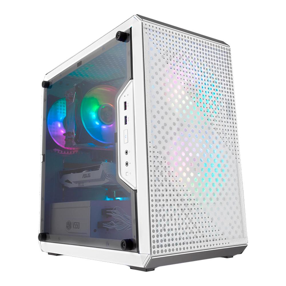 Foto 2 pulgar | Gabinete Gamer Cooler Master Masterbox Q300l Panel Acrilico Usb 3.0 Negro Micro Atx Color Blanco