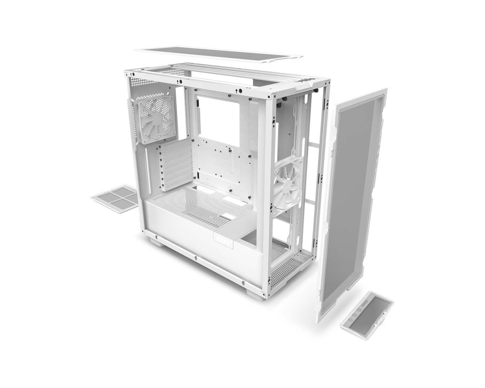 Foto 6 pulgar | Gabinete NZXT color Blanco H7 Flow con Ventana Midi-Tower Mini-itx/micro-atx/atx/eatx USB 3.0 sin Fuente