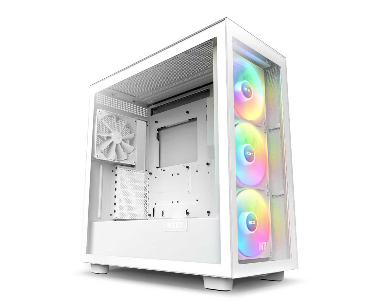 Foto 6 pulgar | Gabinete NZXT H7 CM-H71EW-02 Elite con Ventana RGB Midi-tower Mini-ITX/micro-ATX/ATX USB 3.1 sin Fuente 4 Ventiladores