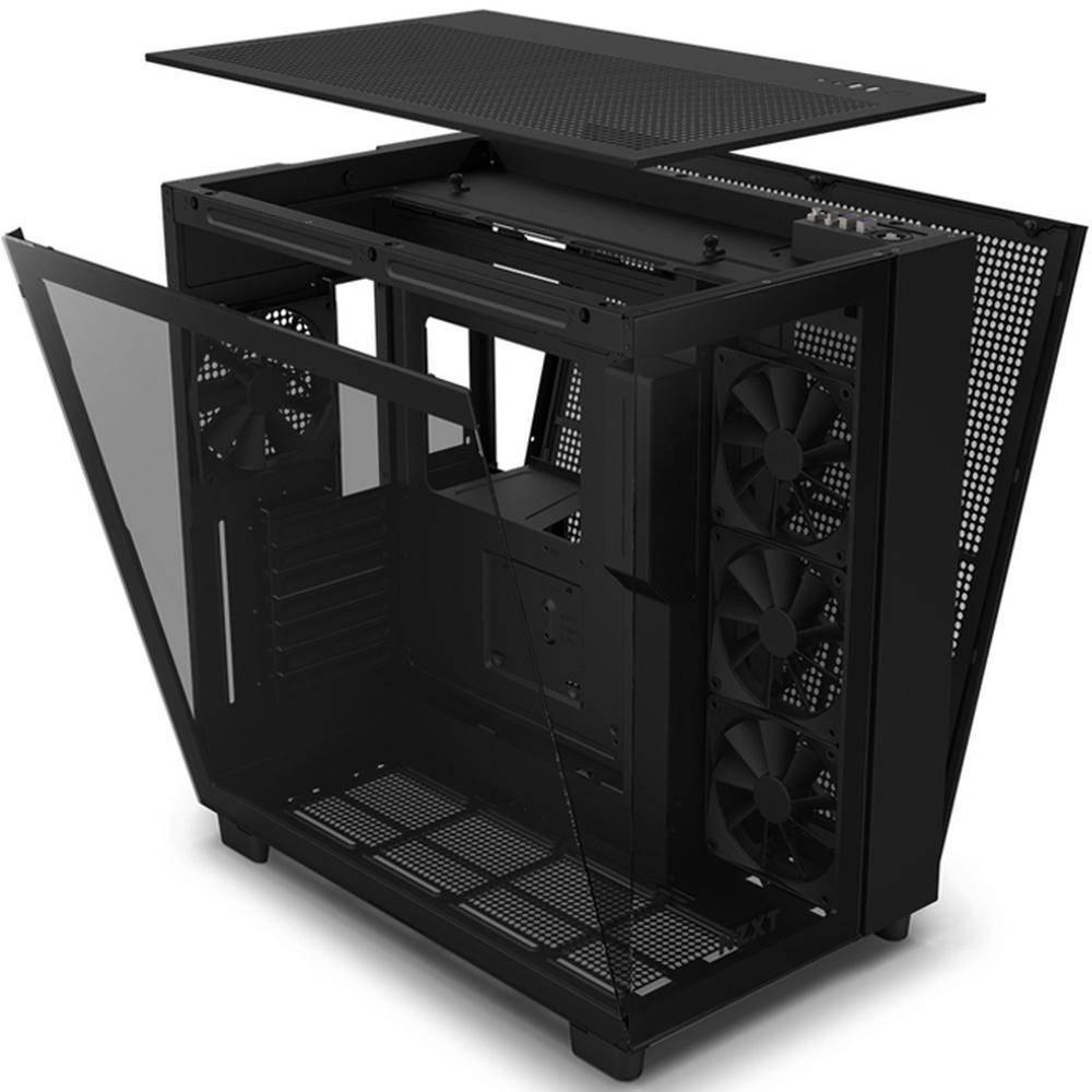 Foto 6 pulgar | Gabinete Gamer NZXT CM-H91FB-01 color Negro H9 Flow ATX 4 Fan Cristal Templado