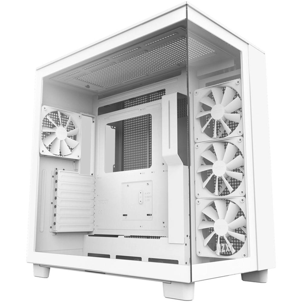 Foto 2 pulgar | Gabinete Gamer NZXT CM-H91FW-01 color Blanco H9 Flow ATX 4 Fan Cristal Templado