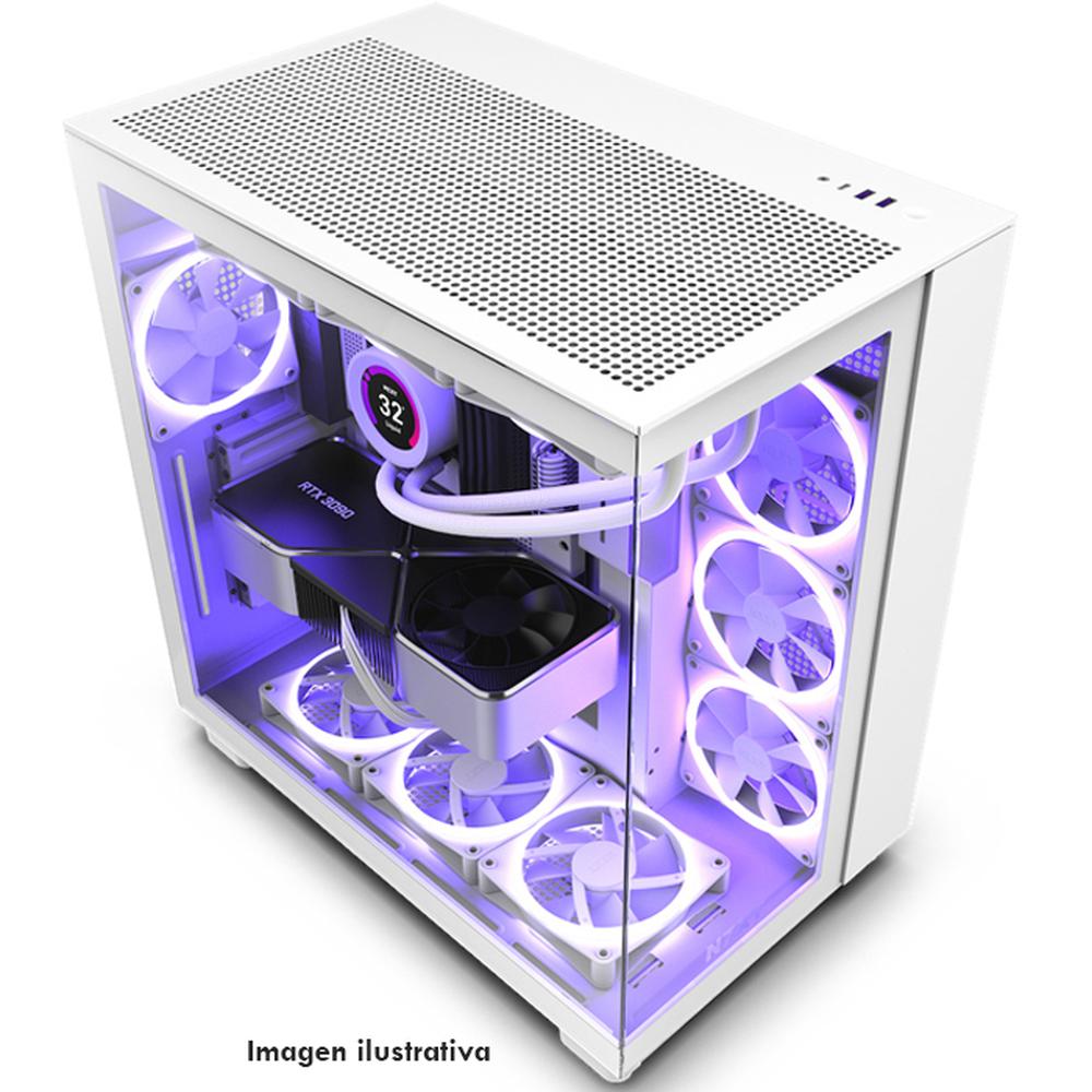 Foto 3 pulgar | Gabinete Gamer NZXT CM-H91FW-01 color Blanco H9 Flow ATX 4 Fan Cristal Templado