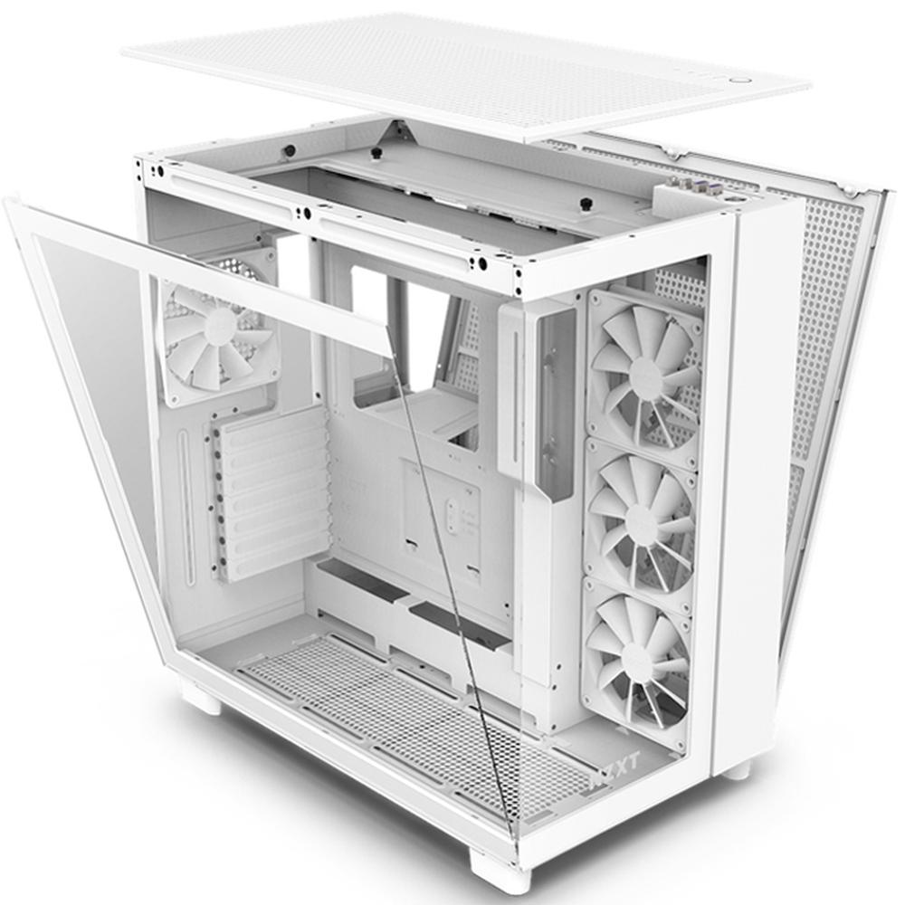 Foto 6 pulgar | Gabinete Gamer NZXT CM-H91FW-01 color Blanco H9 Flow ATX 4 Fan Cristal Templado