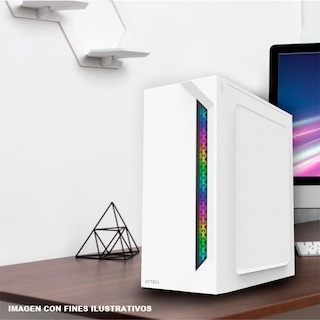 Foto 5 | Gabinete Acteck Viken Gm434 M-atx Fuente 500w Micro Torre Rgb Cristal Templado color Blanco Ac-935708