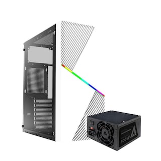 Foto 1 | Gabinete Acteck Draco Gm450 Atx Media Torre Fuente 500w Cristal Templado Blanco Ac-935722