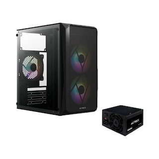 Foto 1 | Gabinete Acteck Doom Gi630 M-atx Fuente 500 w Micro Torre 3 Fan Acrílico Negro Ac-935739