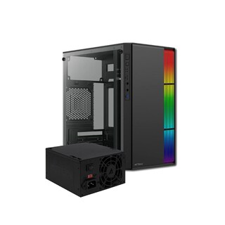 Foto 1 | Gabinete Acteck Fusion Ii Gi440 M-atx Fuente 500W Micro Torre RGB Acrílico Negro Ac-935753