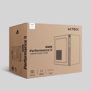 Foto 5 | Gabinete Acteck Performance Ii Gi215 M-atx Fuente 500W Micro Torre Metal color Negro Ac-935777
