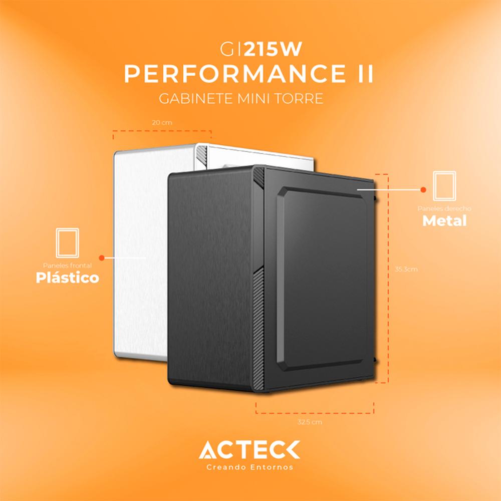 Foto 4 | Gabinete Acteck Performance Ii Gi215w M-atx Fuente 500W Micro Torre Acrílico color Negro Ac-935784