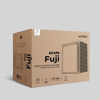 Foto 5 | Gabinete Acteck Fuji Gc470 M-atx Fuente 500W Mini Torre RGB 2 Fan Acrilico color Negro Ac-935838