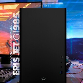 Foto 5 | Gabinete Gamer Balam Rush Eris Jet Gi985 M-atx Micro Torre Cristal Templado USB 3.0 Br-934947 color Negro