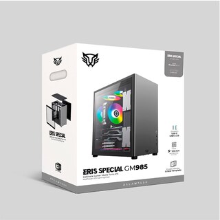 Foto 5 | Gabinete Gamer Balam Rush Eris Special Gm985 ATX Media Torre Cristal Templado USB 3.0 Br-935654 color Gris