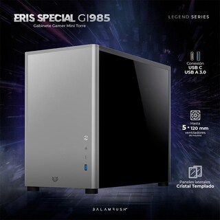 Foto 2 | Gabinete Gamer Balam Rush Eris Special Gi985 M-atx Micro Torre Cristal Templado USB 3.0 Br-9353 color Gris