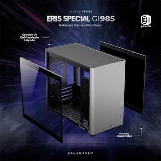 Foto 4 | Gabinete Gamer Balam Rush Eris Special Gi985 M-atx Micro Torre Cristal Templado USB 3.0 Br-9353 color Gris