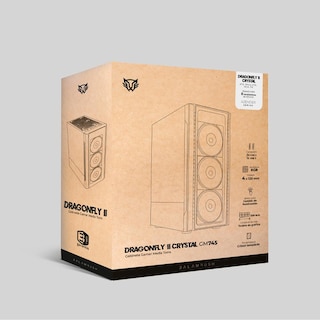 Foto 4 | Gabinete Gamer Balam Rush Dragonfly II Crystal GM745 ATX Media Torre 4 Fan RGB USB BR-935975 color Blanco