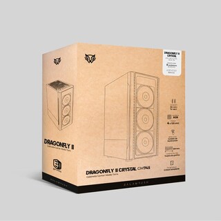 Foto 6 | Gabinete Gamer Balam Rush Dragonfly II Crystal GM745 ATX Media Torre 4 Fan RGB USB BR-935975 color Blanco