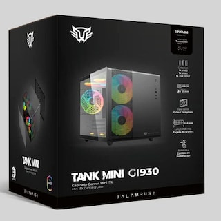 Foto 5 | Gabinete Gamer Balam Rush Tank Mini Gi930 M-ATX Mini Torre 3 Fan Cristal Templado BR-936033 color Negro