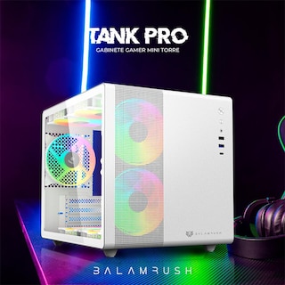 Foto 5 | Gabinete Gamer Balam Rush Tank Mini Gi930 M-ATX Mini Torre 3 Fan Cristal Templado BR-936040 color Blanco