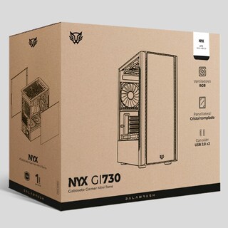 Foto 5 | Gabinete Gamer BALAM RUSH NYX GI730 Micro ATX Mini Torre 3 Fan Cristal Templado RGB Blanco BR-936101