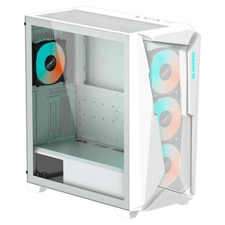 Foto 2 | Gabinete Gamer Gigabyte C301 Glass White E-atx 4 Fan Argb Cristal Templado Gb-c301gw Color Blanco