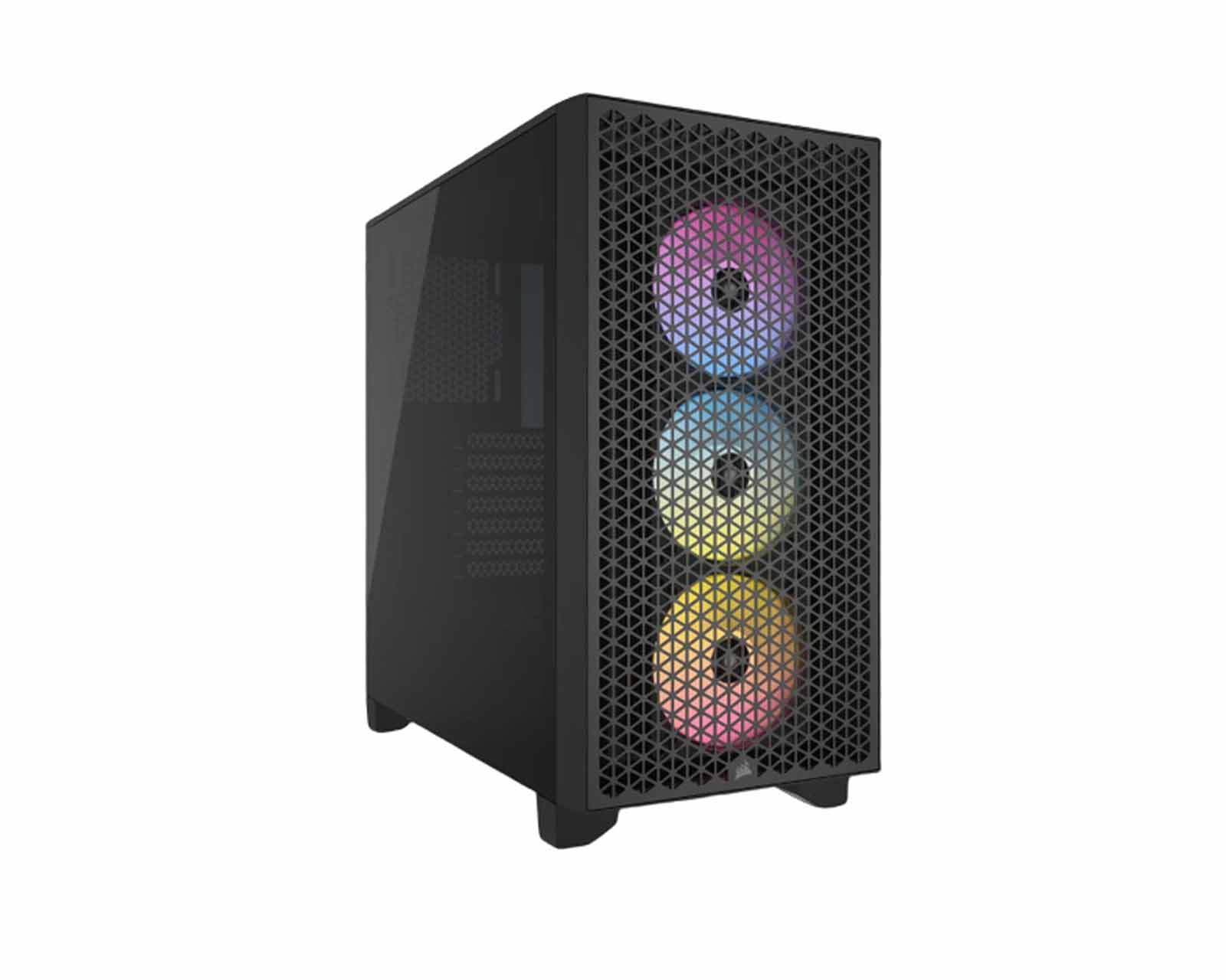 Foto 2 pulgar | Gabinete Corsair CC-9011255-WW Negro 3000d RGB Airflow con Ventana Midi-tower ATX USB 3.2 sin Fuente