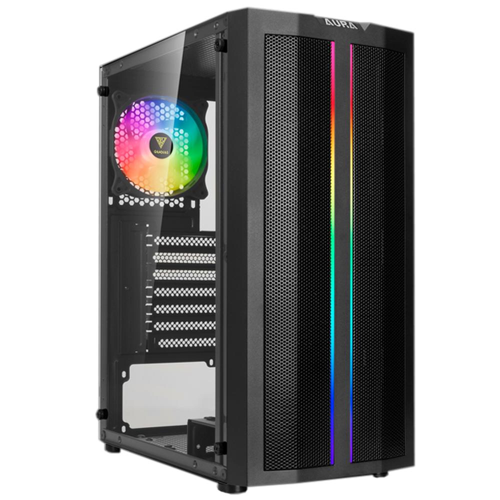 Foto 2 pulgar | Gabinete Gamer Gamdias Aura GC3 ATX 1 Ventilador Cristal Templado RGB